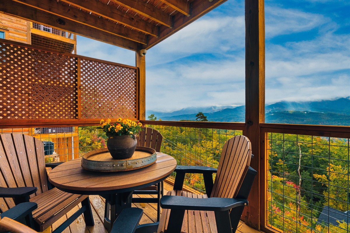 A relaxing outdoor space to unwind