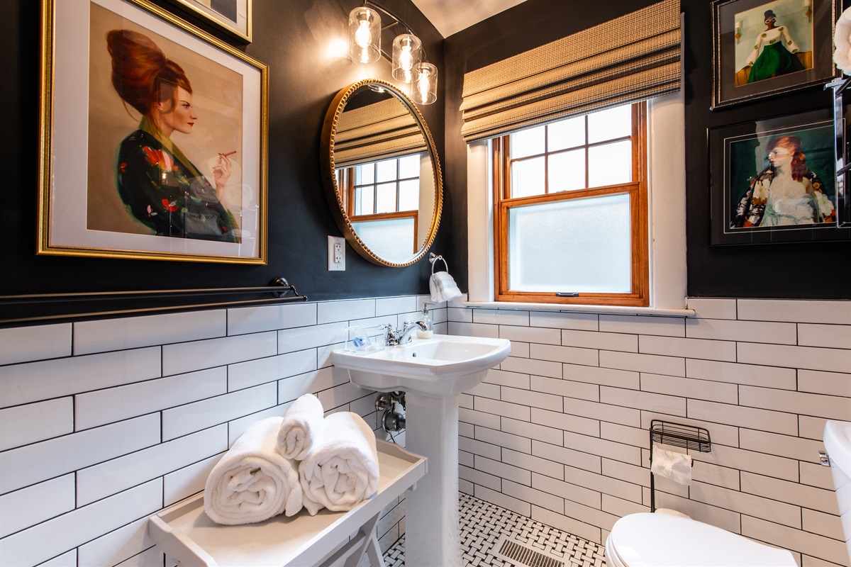 First floor full bathroom