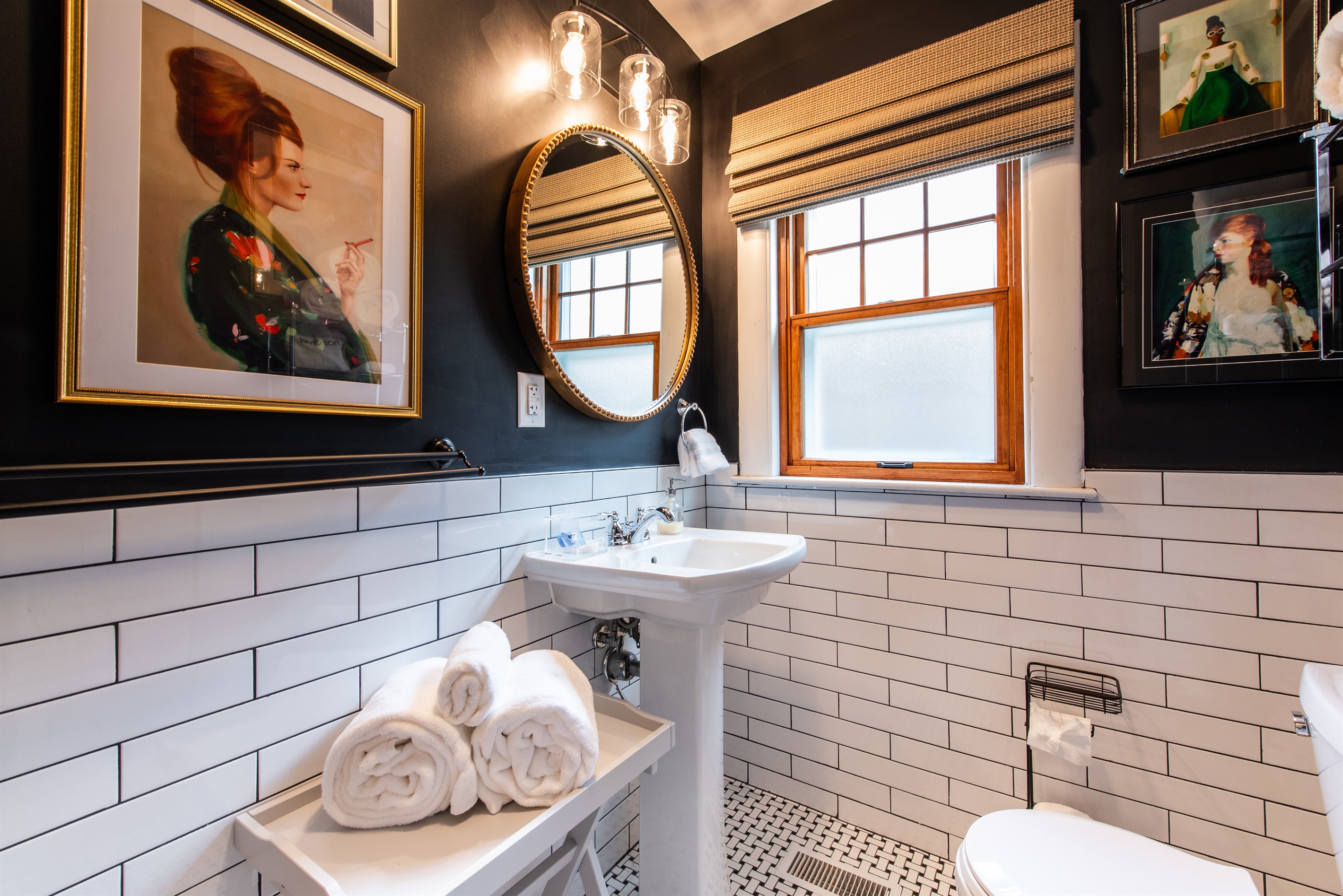 First floor full bathroom