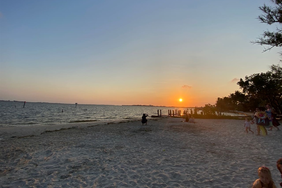 Cape Coral Yacht Club Community Park at Sunset