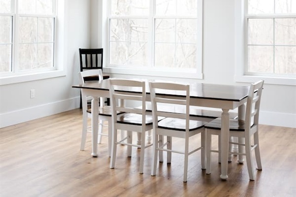 Dining table & chairs upgrade coming soon -- with PLENTY of space for your large party!