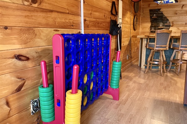 Giant Connect Four is fun for all ages!