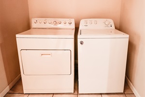 Laundry day, simplified! Our trusty washer and dryer duo are here to make chores a breeze, ensuring freshness and convenience with every spin. 🧺🌀 #LaundryEase #FreshAndClean