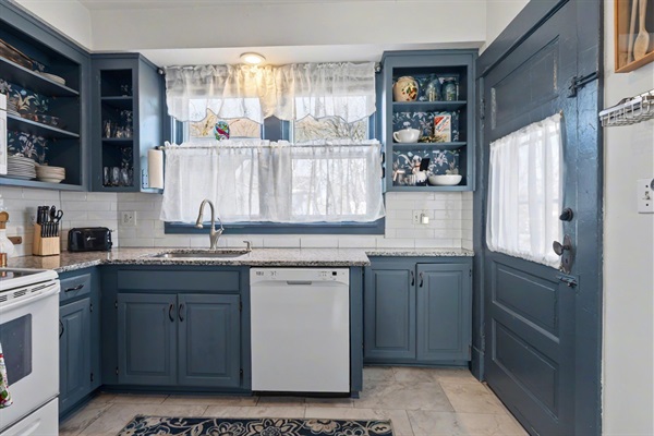 Kitchen and back door to patio