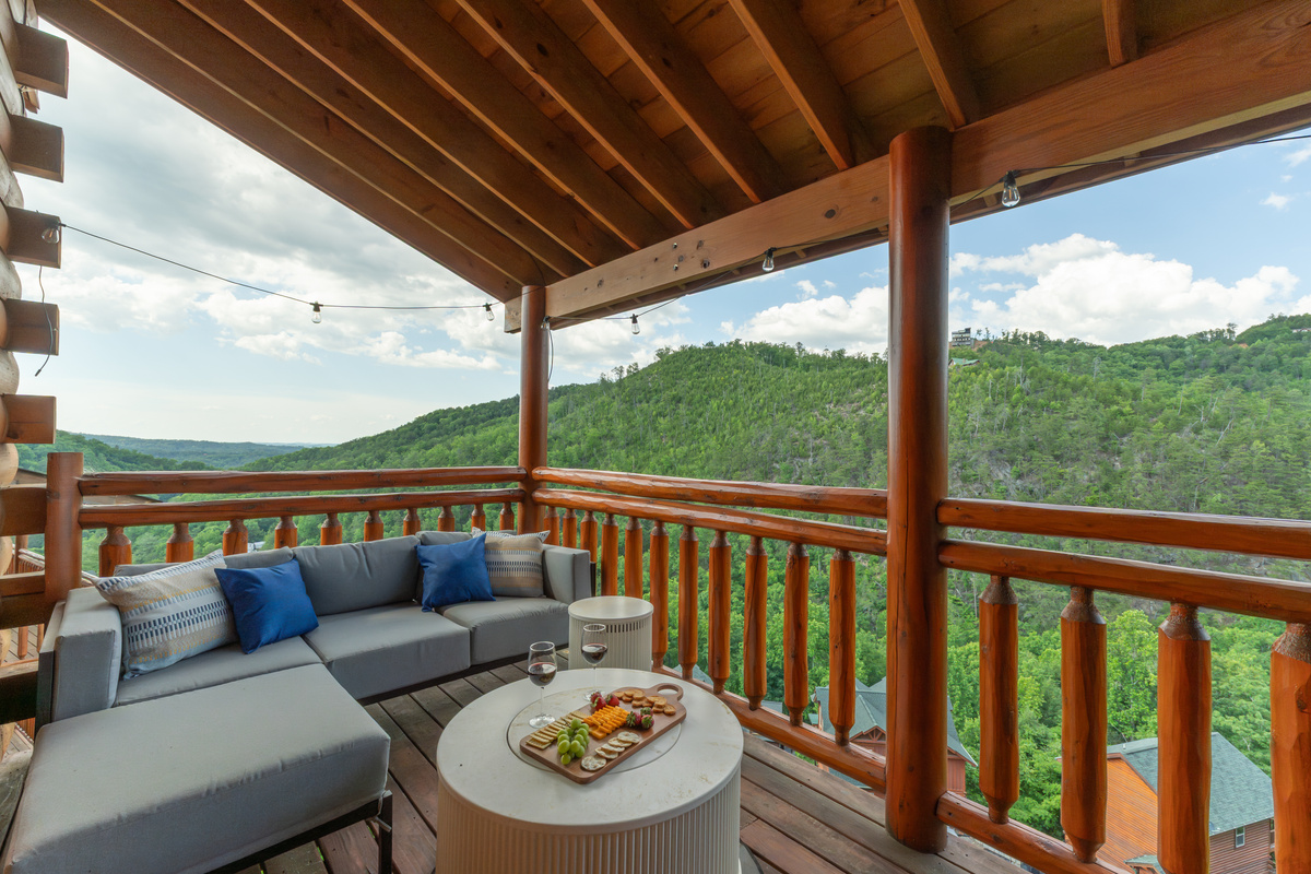 Settle in with comfy outdoor seating and fresh mountain air.