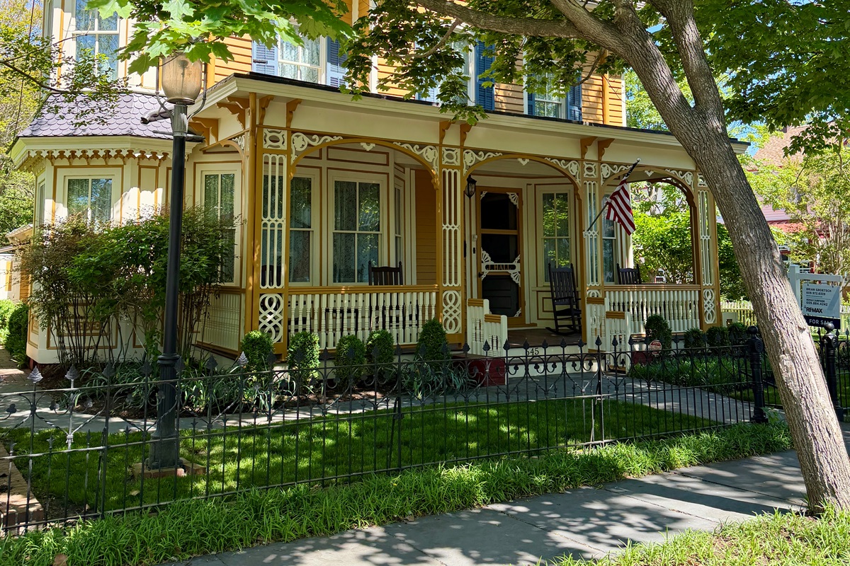 Original Gingerbread architecture on this 1868 cottage