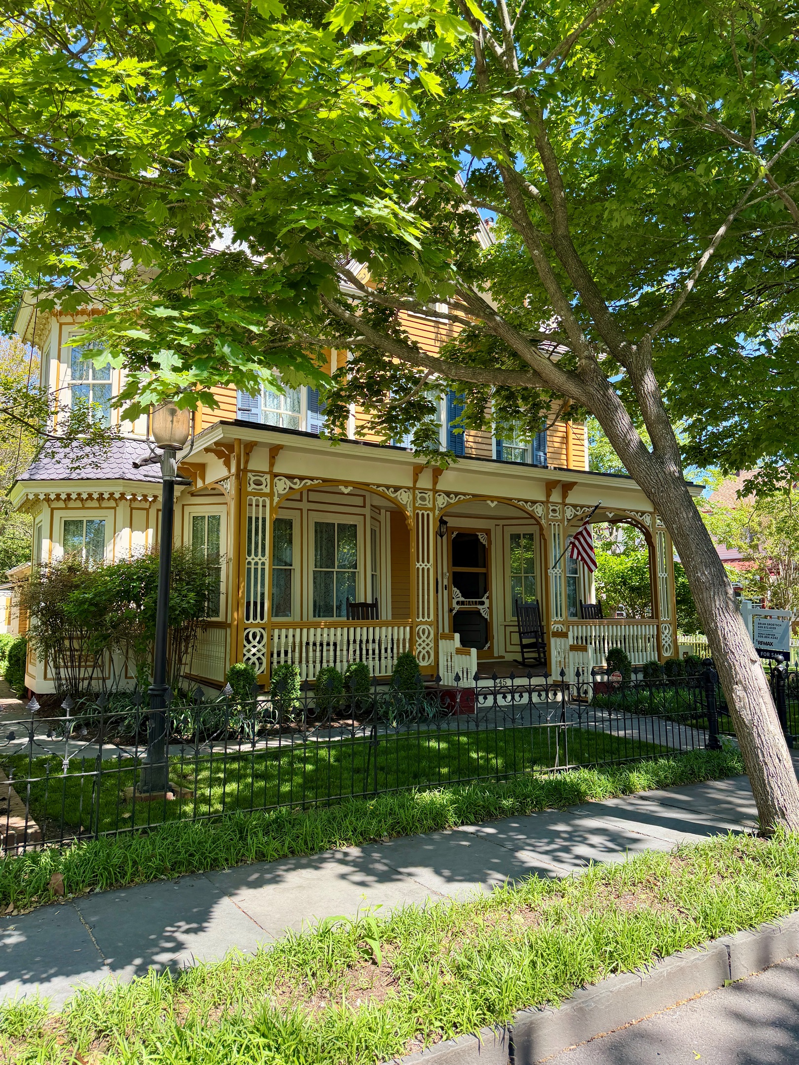 Original Gingerbread architecture on this 1868 cottage
