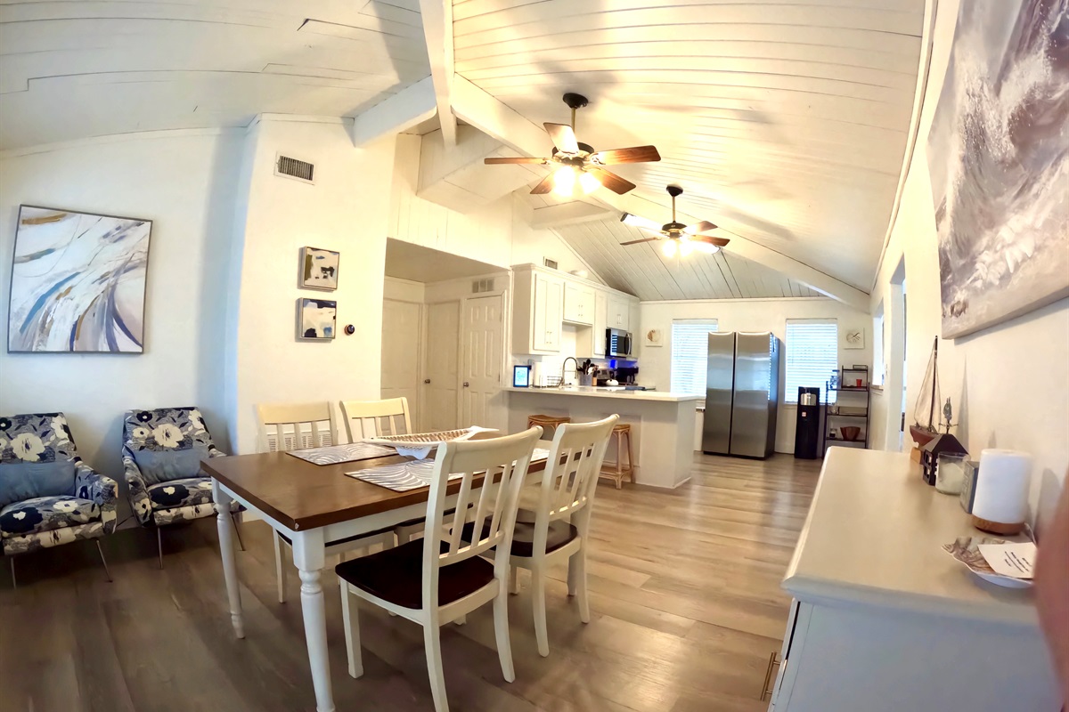 Dinning open to living room and kitchen