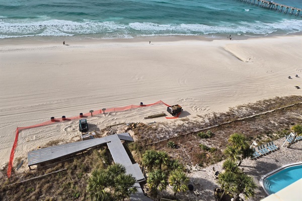 New beach ramp being built, ready February 2026