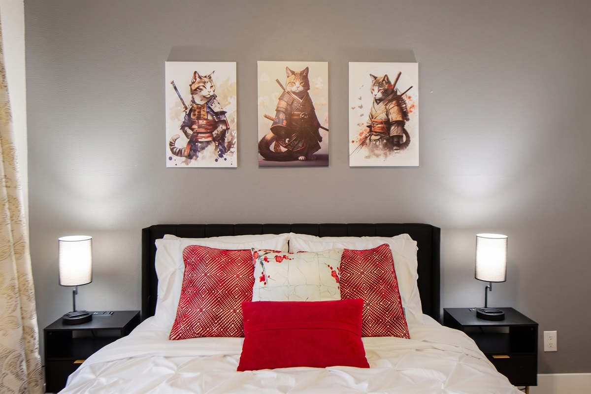 "Wake up refreshed in this cozy, sunlit retreat."
