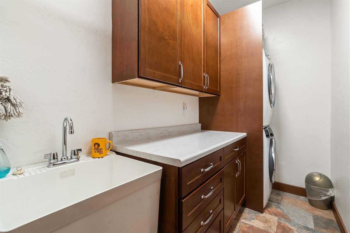Full laundry Room with washer & Drier