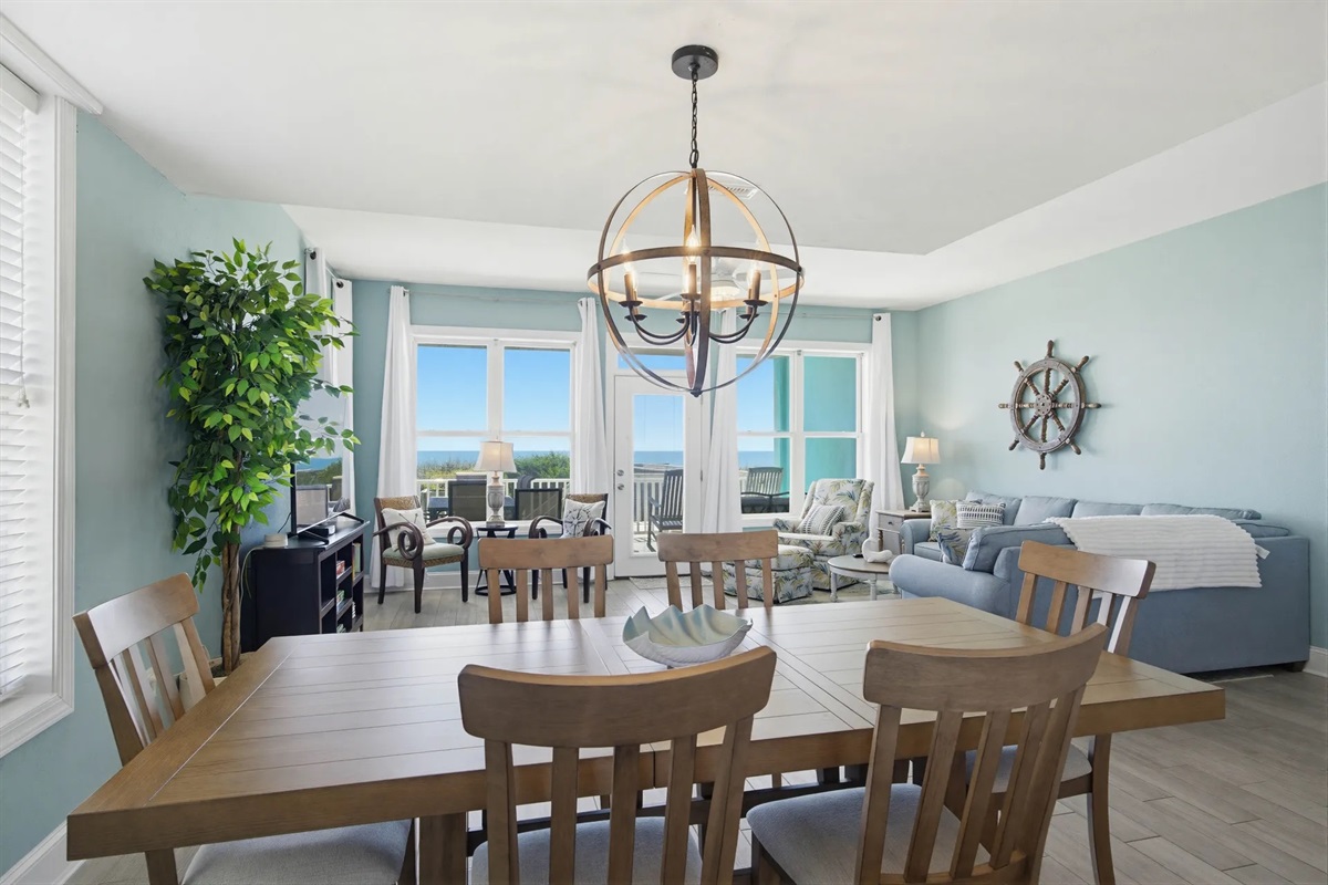 Beautiful views from dining room