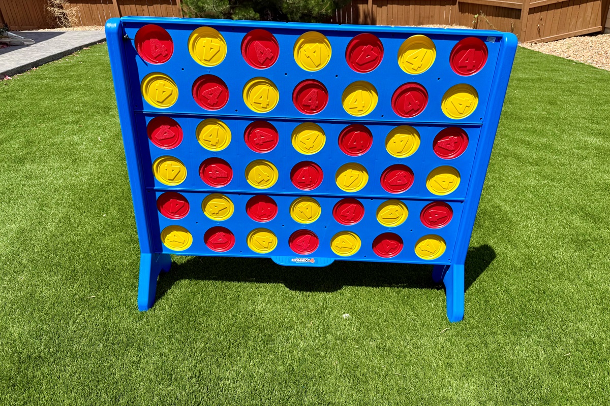 Life sized connect 4! Plus yard games. 
