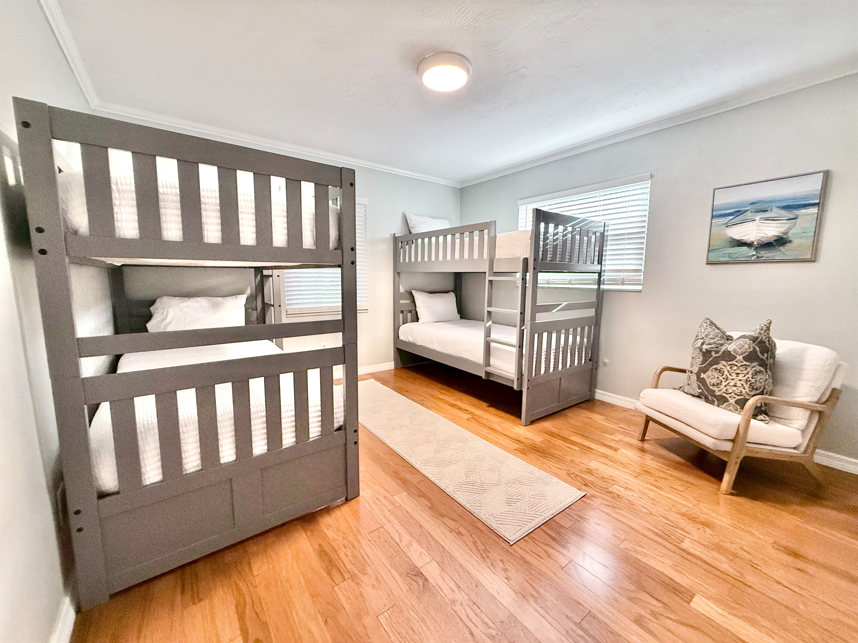 The ultimate sleepover spot—your little travelers will love the twin bunks and space to relax or play.