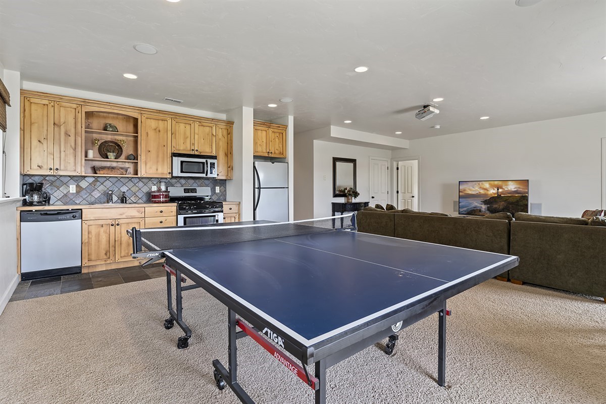 Challenge friends and family to a game of ping pong