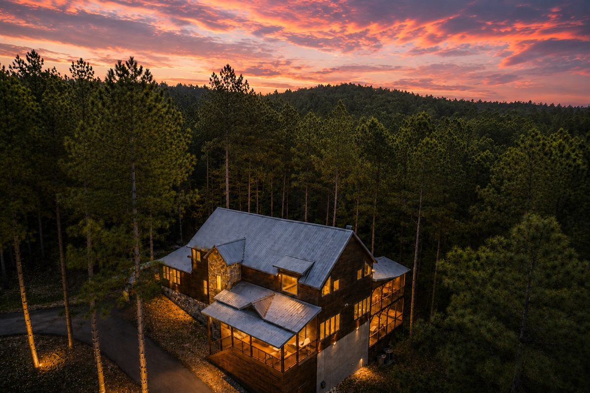 Located on Red Berry Trail, we're centrally located to all of Broken Bow's amenities - and have plenty of parking in our wrap-around paved blacktop...  Need an EV charger? We got you!