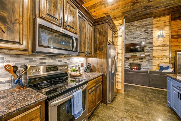 Electric Stove, Microwave, Dishwasher, and several other cooking gadgets