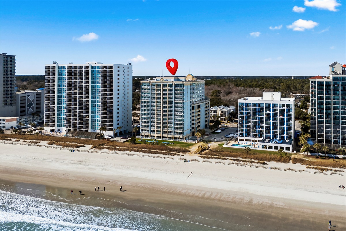 Property Location right on the Beach
