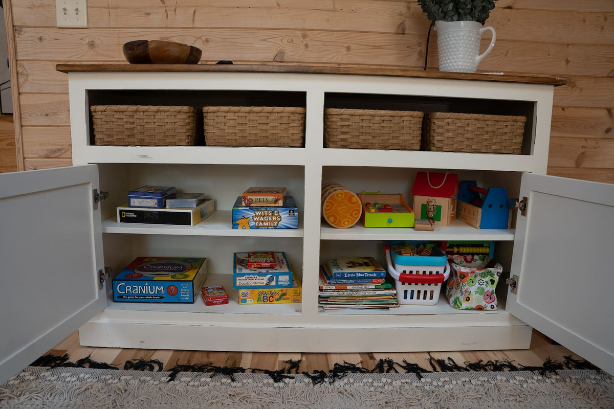 The upstairs great room has plenty of games to entertain all ages.  