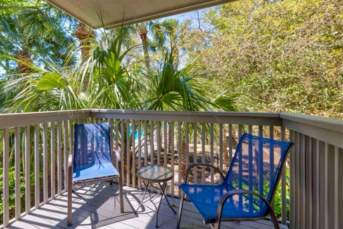 Deck with chairs