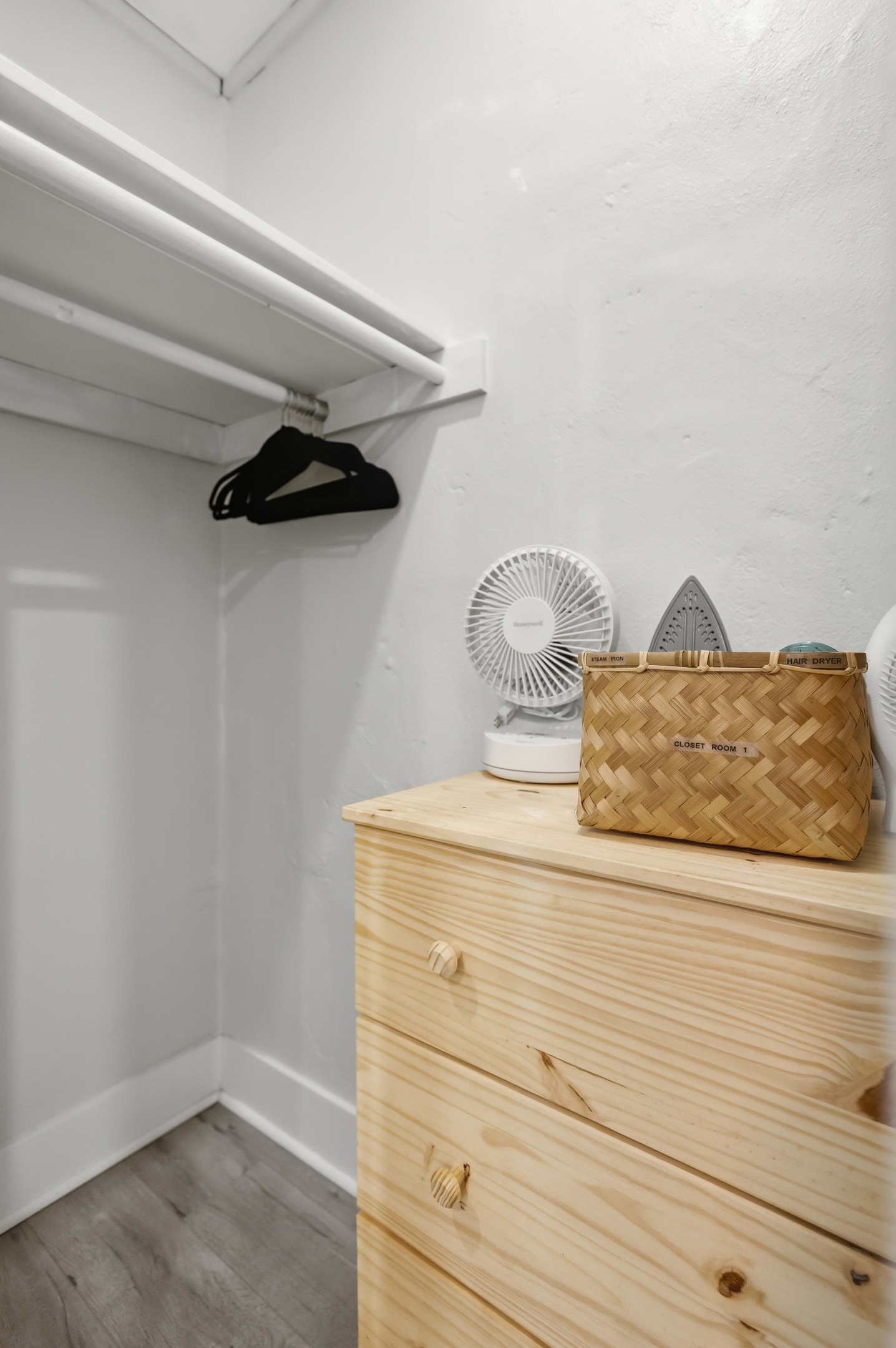 Included Per Room 1, 2, and 3 - Luggage Rack, Small Ironing Board, and Large Ironing Board