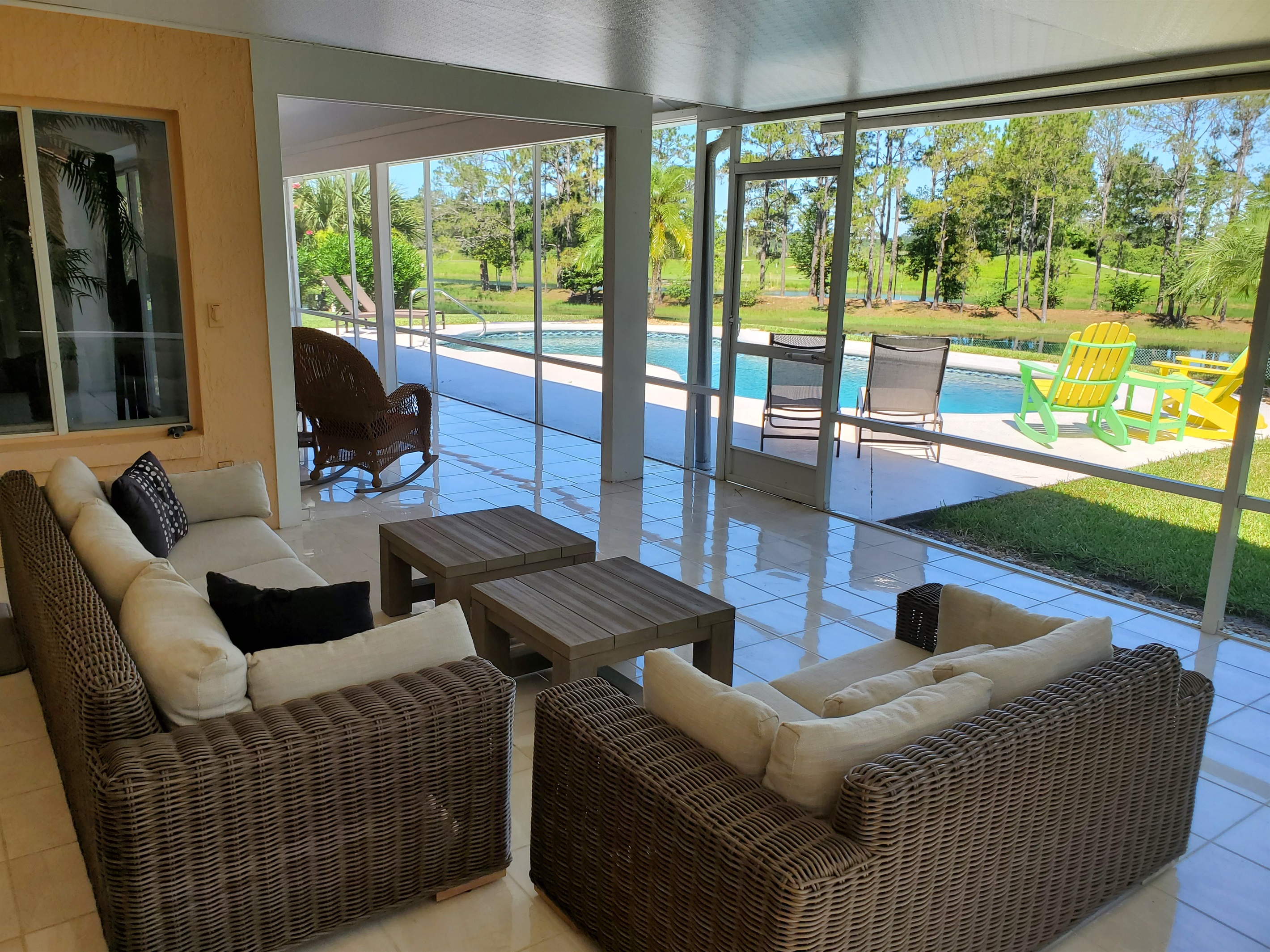 Comfortable outdoor seating