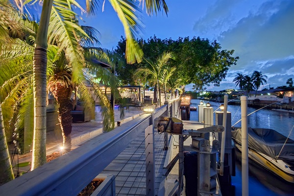 Comfortable poolside lounge with modern outdoor seating