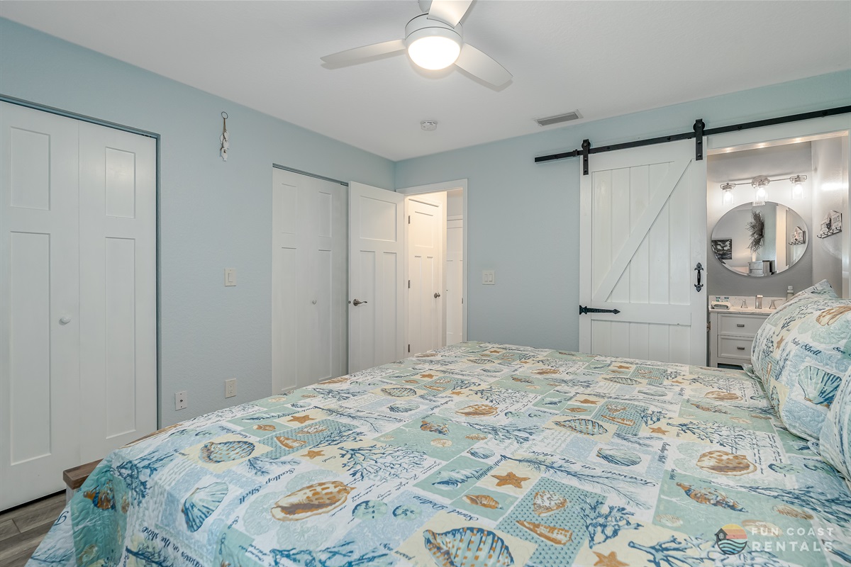 Master Bedroom with King Bed and Ensuite Bathroom