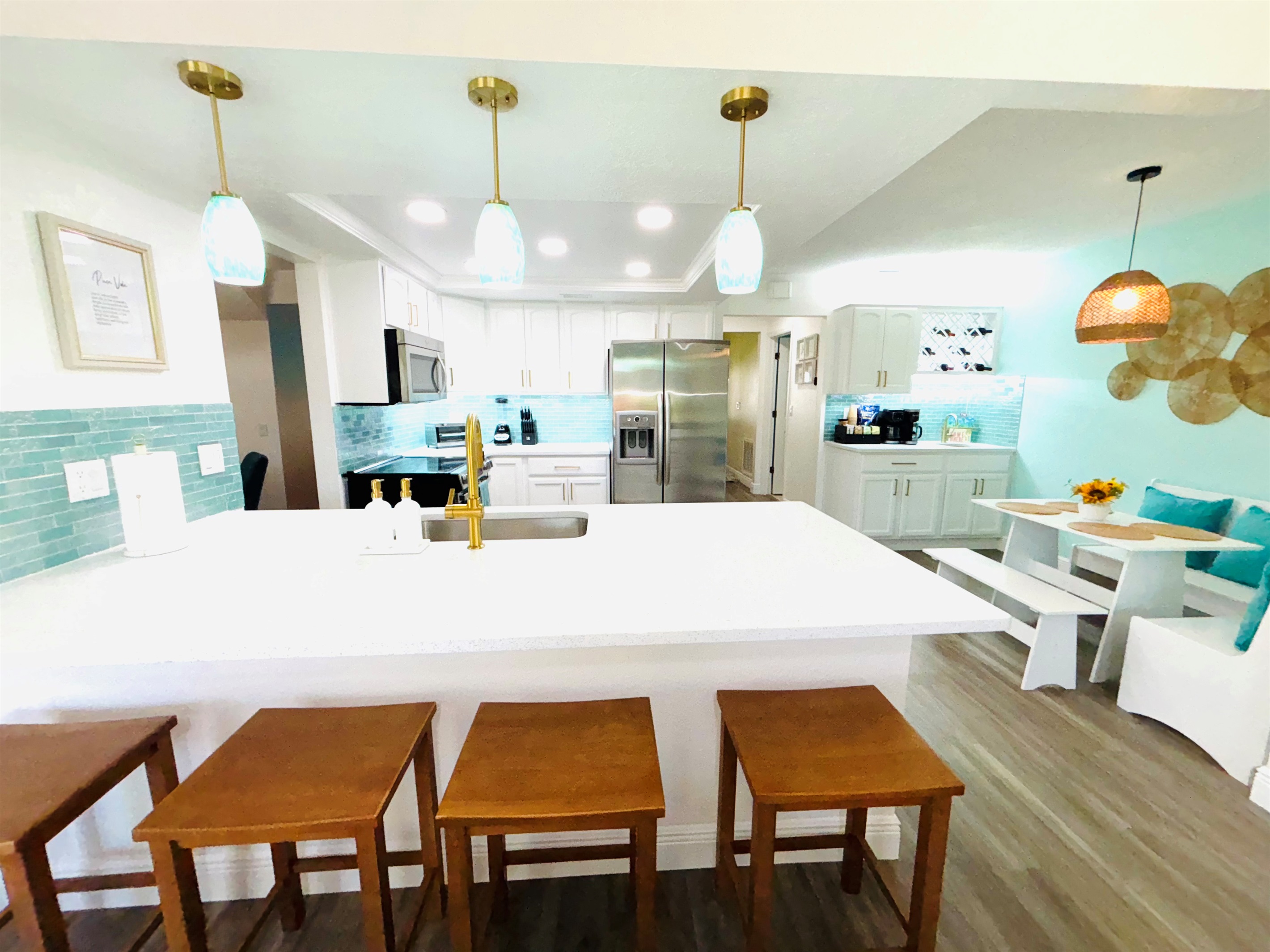 Kitchen / Breakfast Nook/ Coffee and Wine Bar