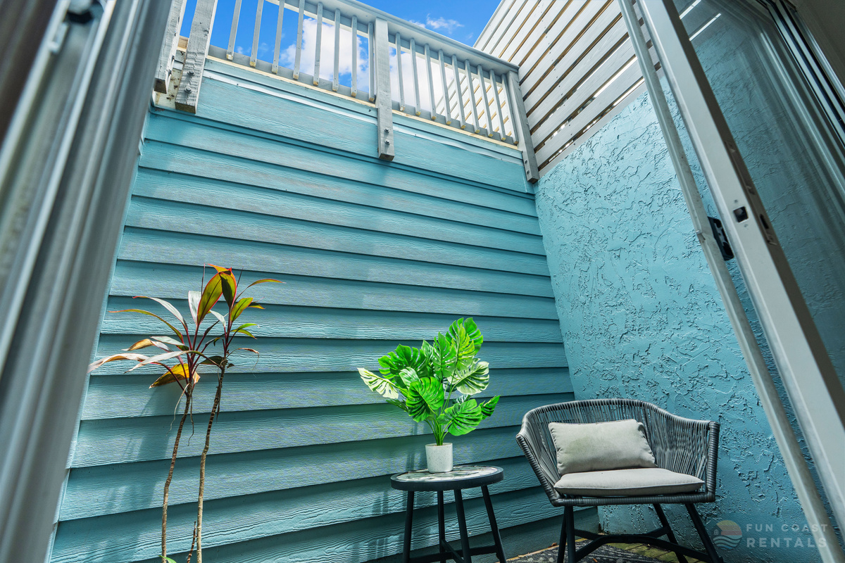 Outdoor Atrium - Perfect for Enjoying your Morning Coffee!