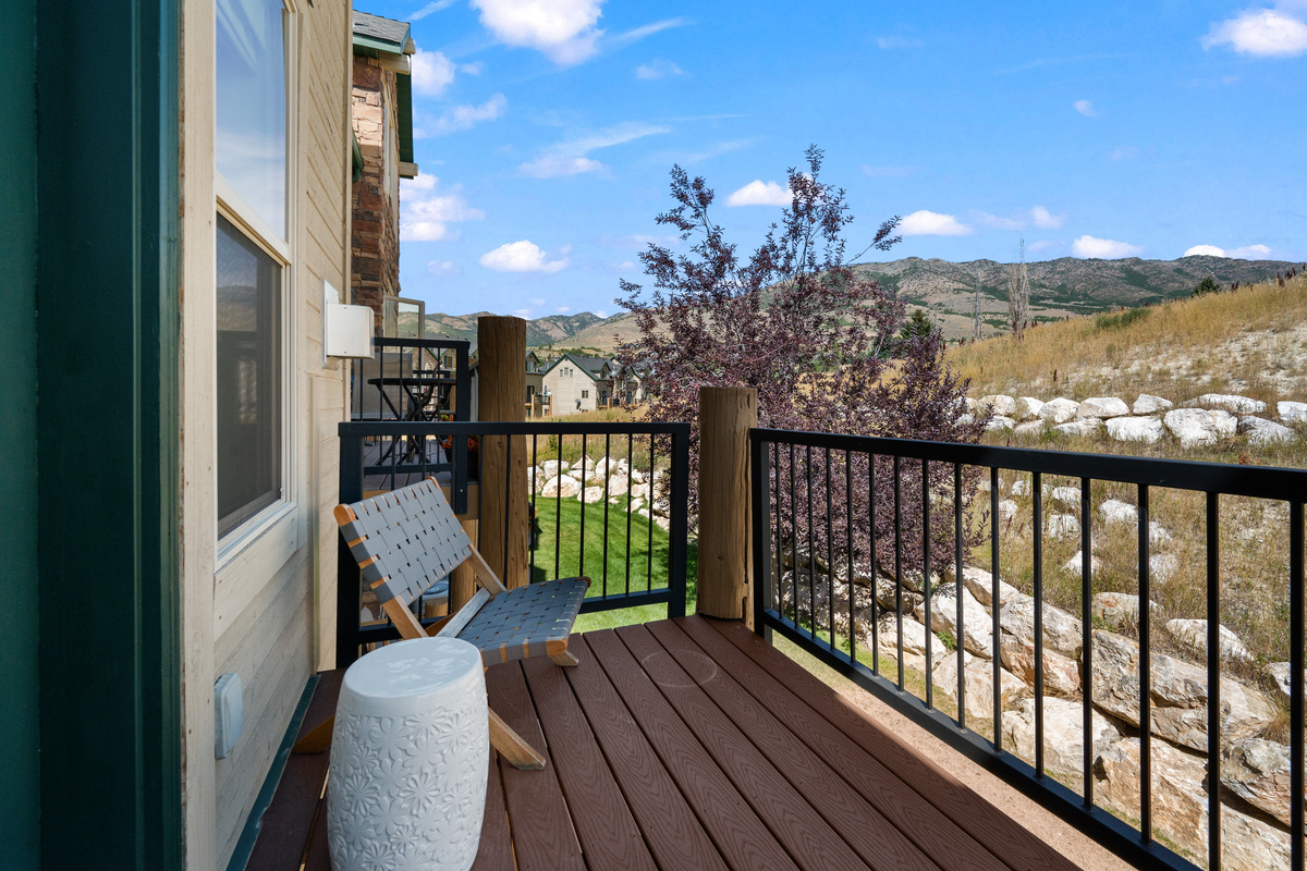 Step outside for a quiet moment surrounded by the natural beauty of Ogden Valley.