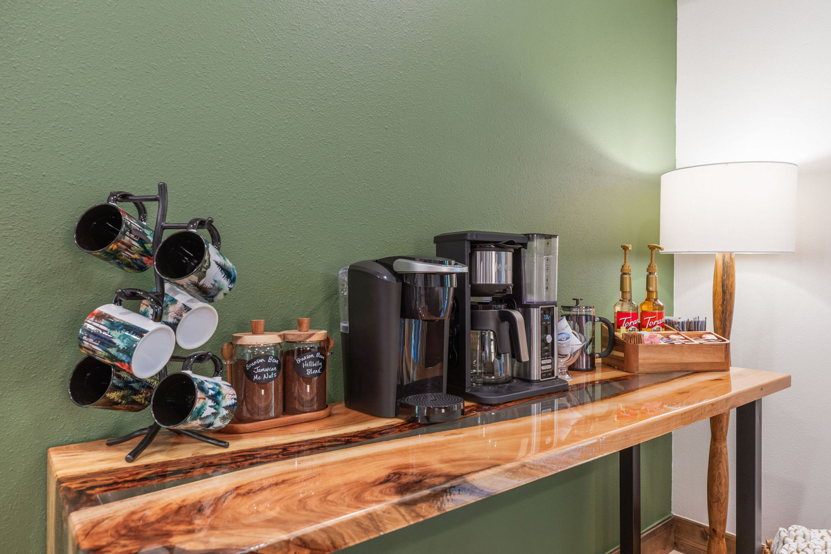 Coffee bar with all the essentials
