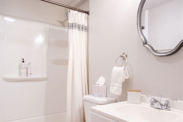 First-floor bathroom!