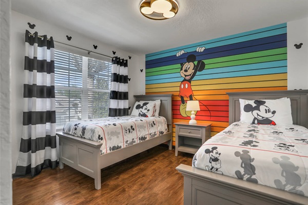 Mickey Mouse themed bedroom