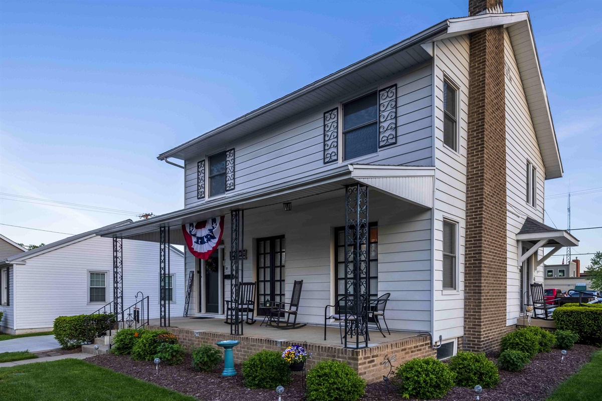 Enjoy time sitting out on the full front porch while you stay with us!
