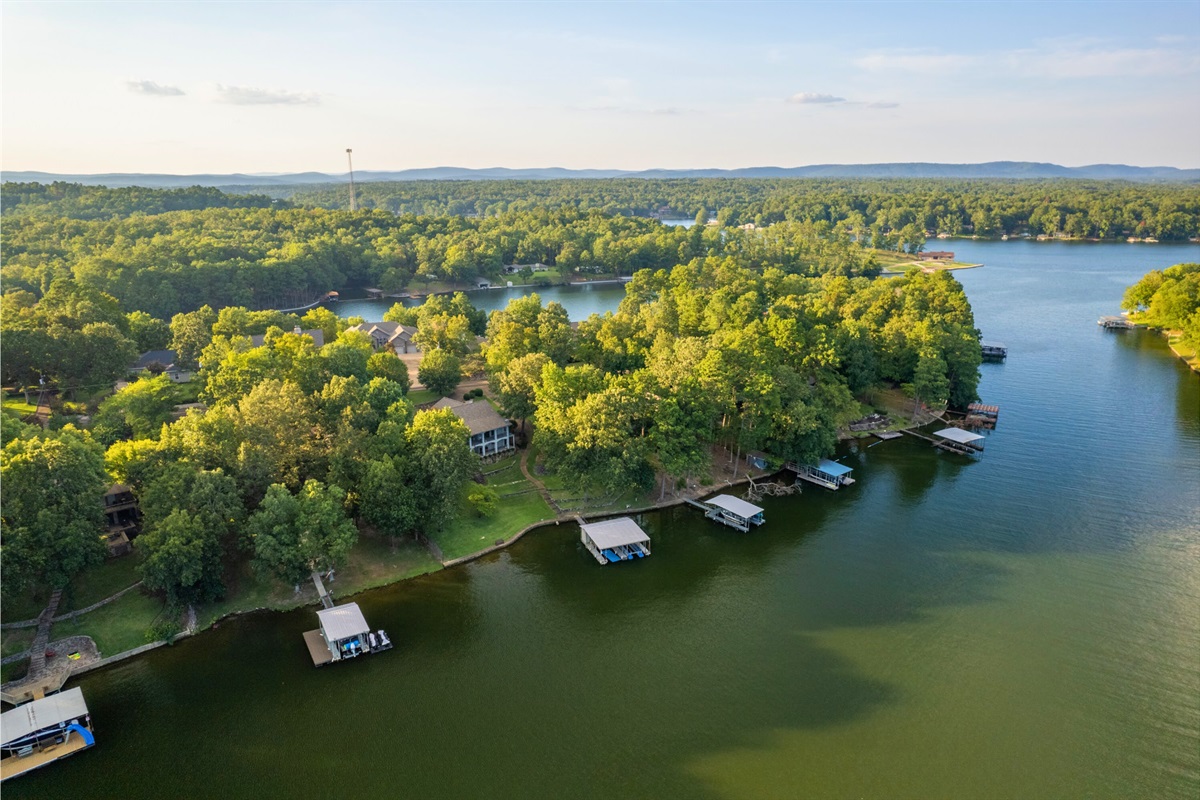 Aerial View of The Skipping Stone