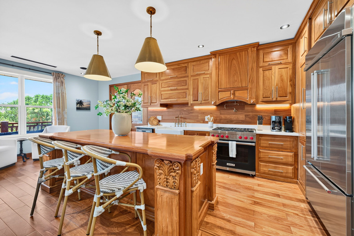2nd Floor Kitchen 1 | Rosewood Retreat | 2605 Palm Blvd, Isle of Palms, SC | IOP Escapes