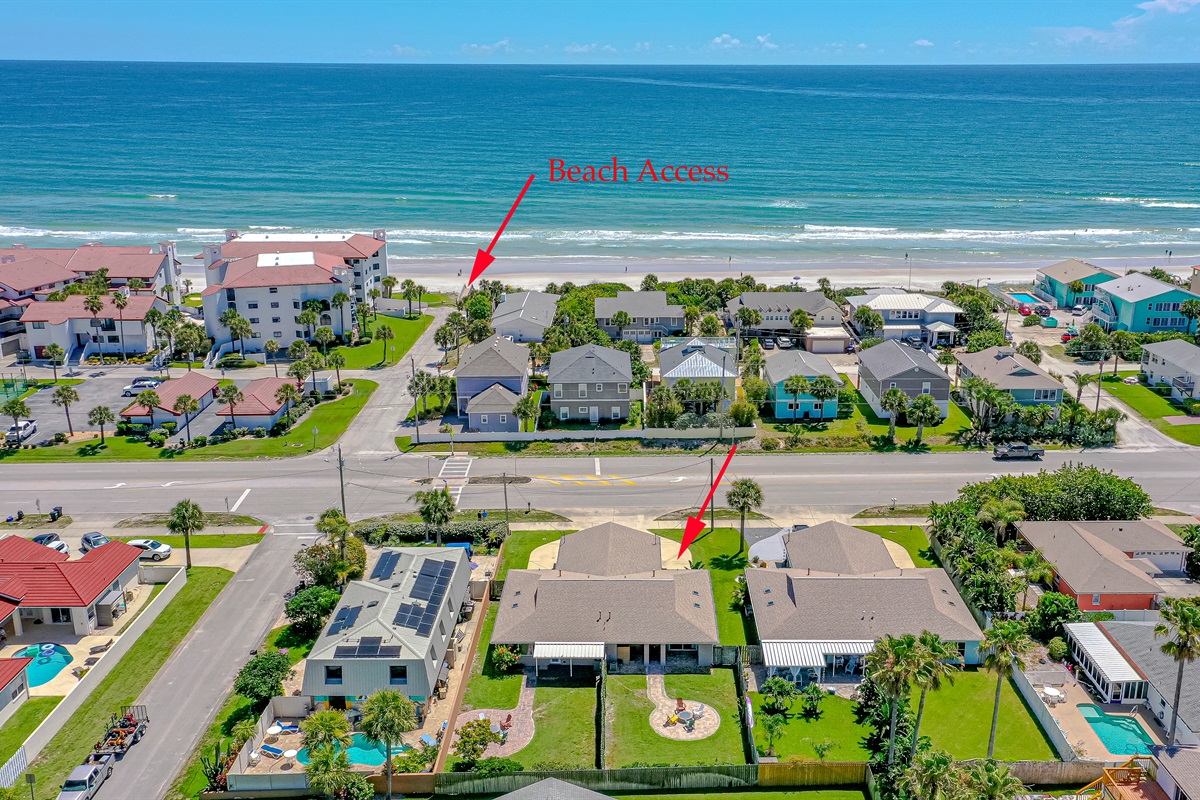 30 second walk to the beach!