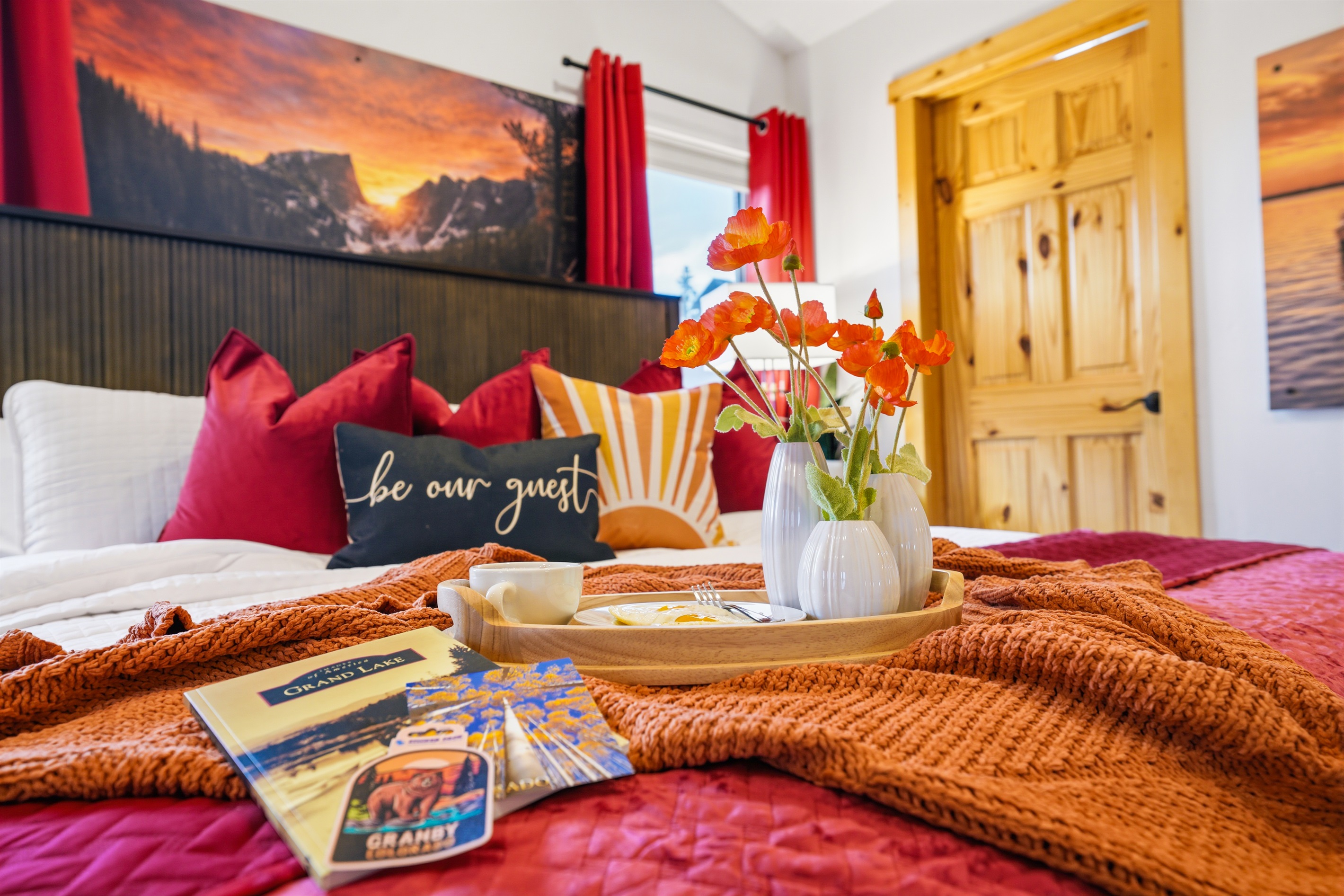 We hope you'll be our guest and enjoy all this beautiful room has to offer.
