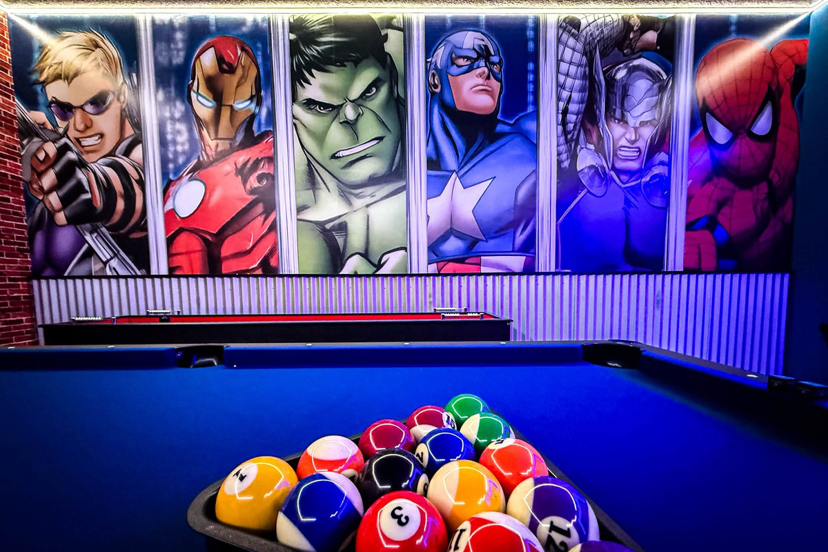 No need to overplan you rest days when you have your own private game room. 