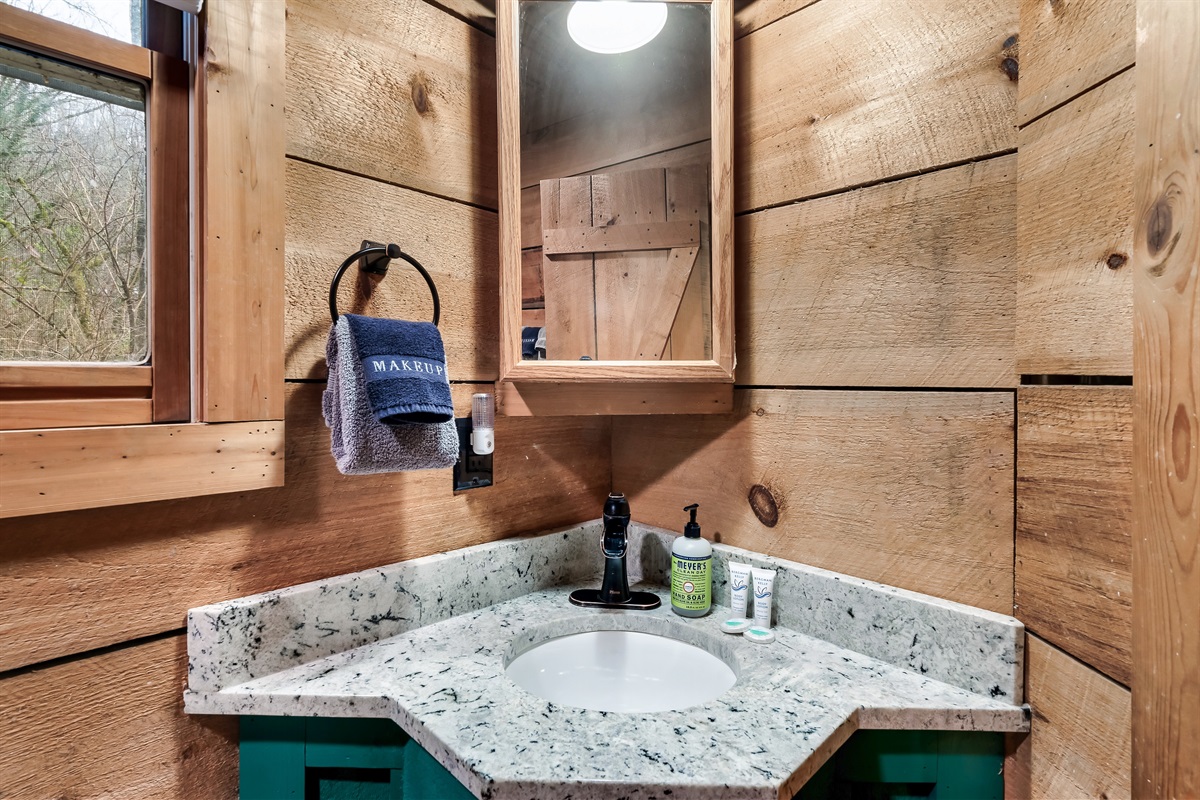 Fresh towels and toiletries ready to go