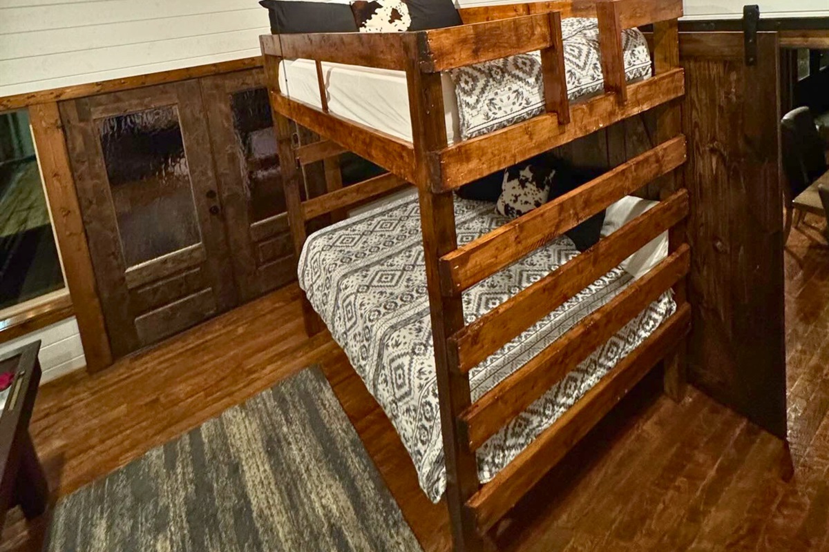 Bringing the whole crew? This room was designed for you! Perfect for large families and group getaways.