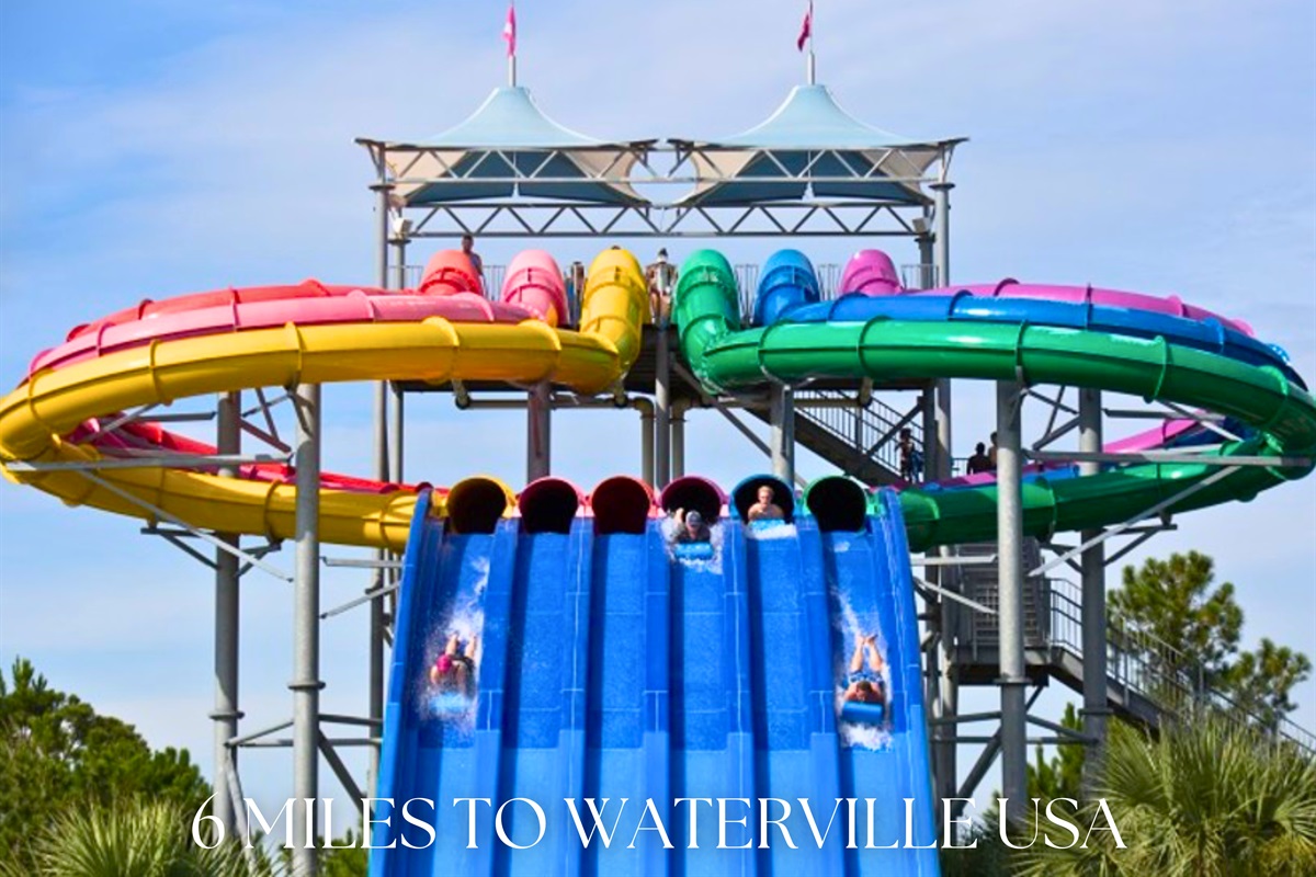 Only 6 miles to Waterville USA, a water park and amusement destination perfect for kids and adults alike.