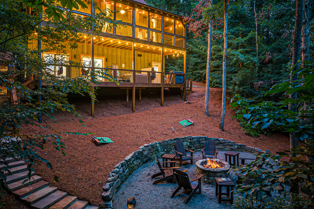 Evenings are made for s'mores, stories, and unforgettable memories around the fire.