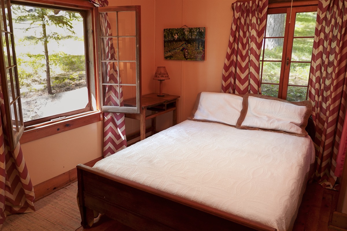 Second bedroom with double bed.