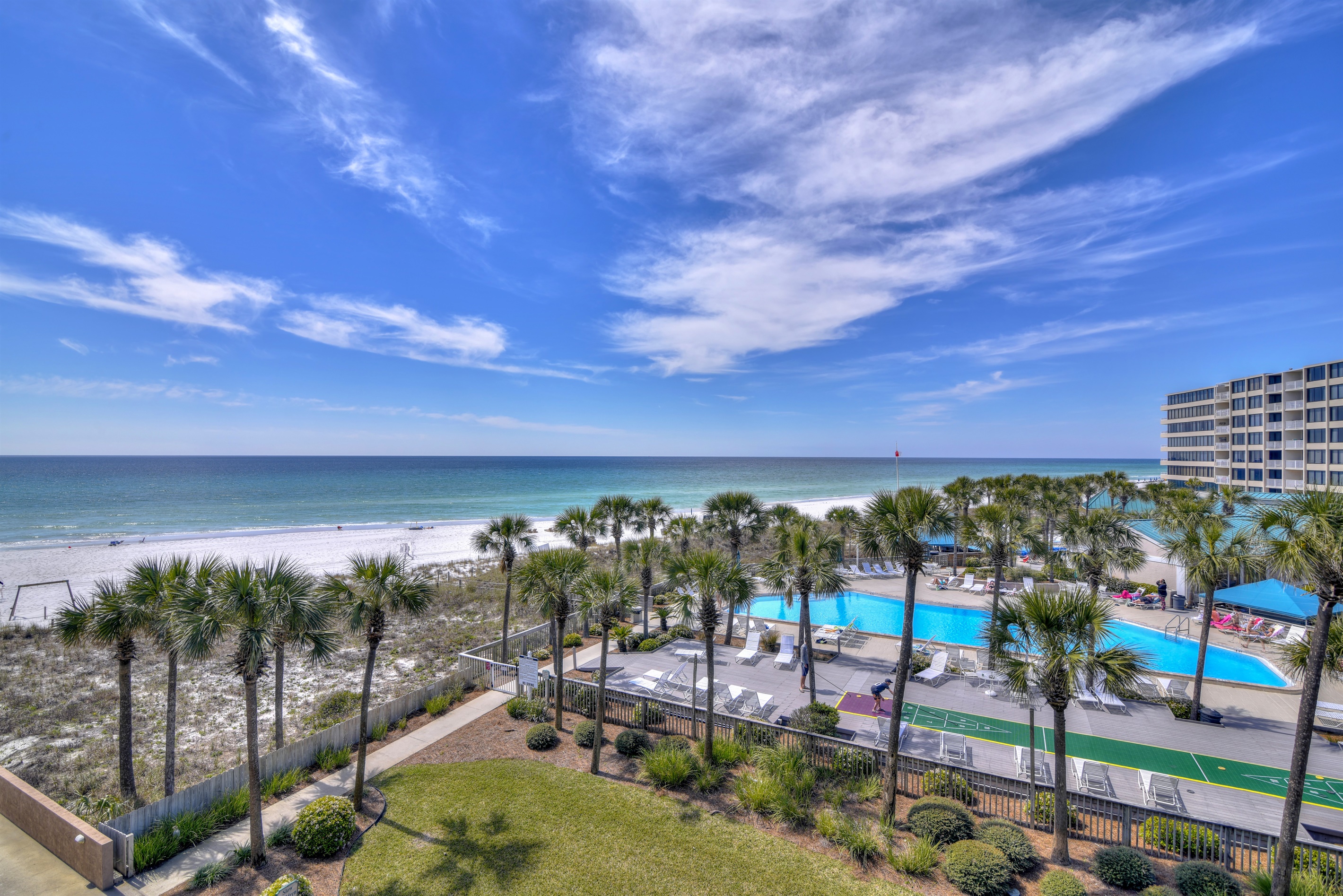Aerial View of Pool Area