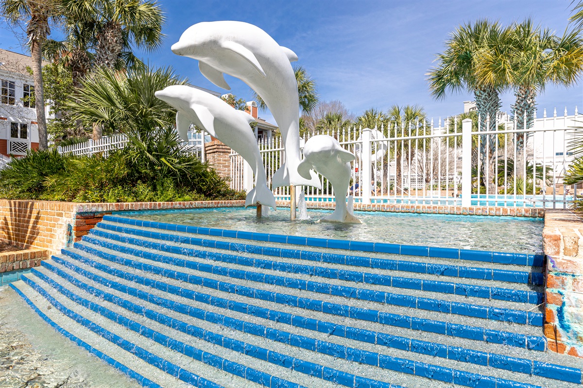 Water Feature by Pool