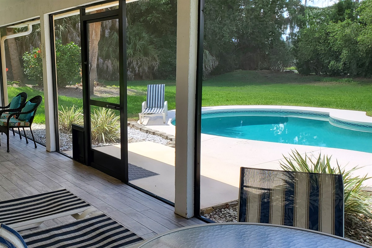 Lanai and pool 