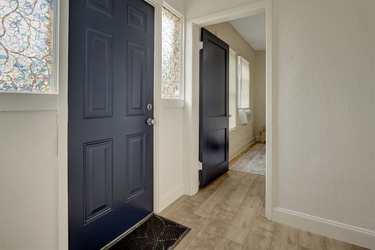hall to bedroom/side door