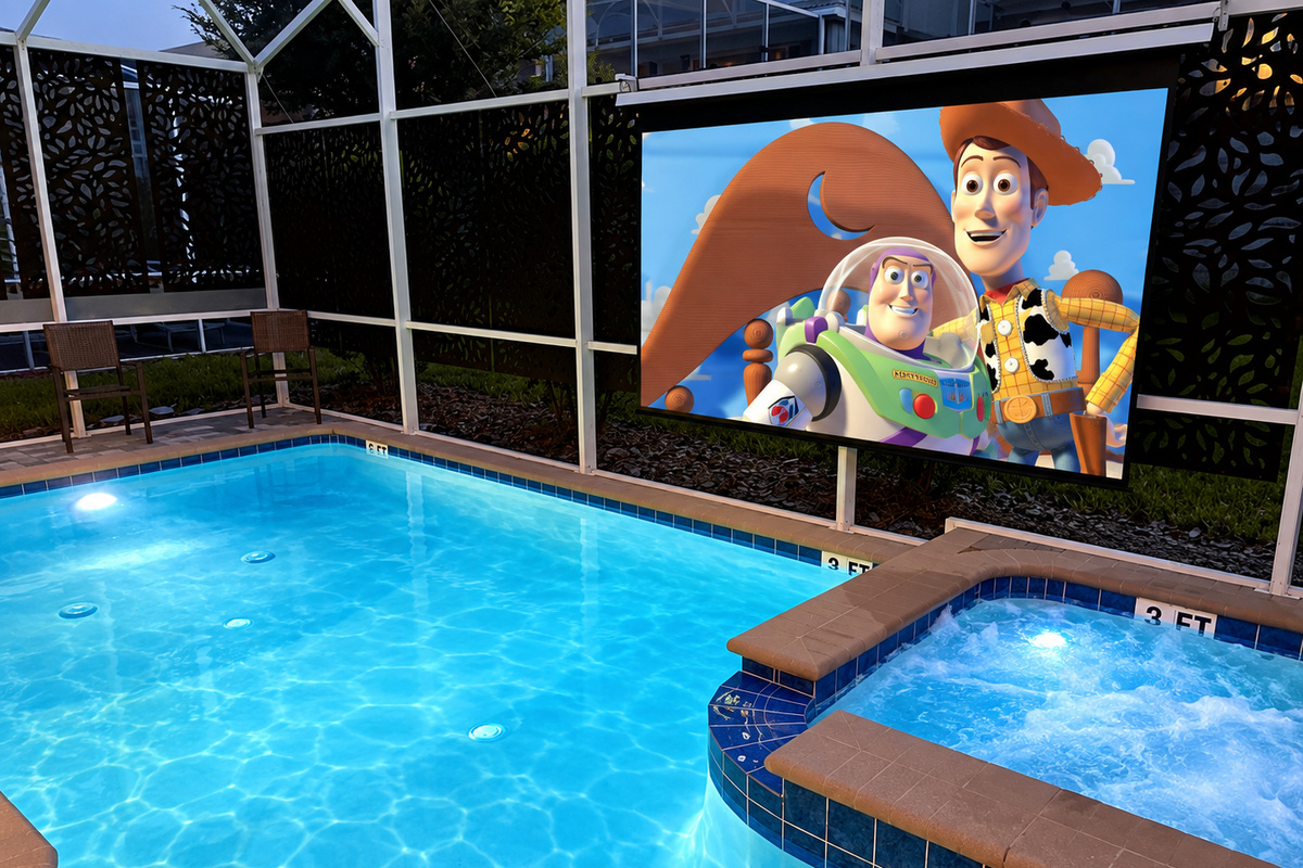 Enjoy Your Favorite Movie Or TV Show Poolside - It's Awesome!